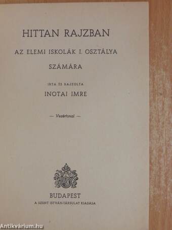 Hittan rajzban az elemi iskolák I. osztálya számára - kártyával