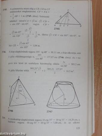 Összefoglaló feladatgyűjtemény matematikából - Megoldások II.