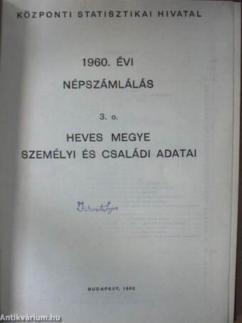 1960. évi népszámlálás 3. o.