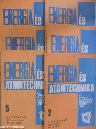 Energia és atomtechnika 1989. (nem teljes évfolyam)/Különszám