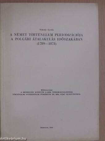 A német történelem periodizációja a polgári átalakulás időszakában (1789-1871)