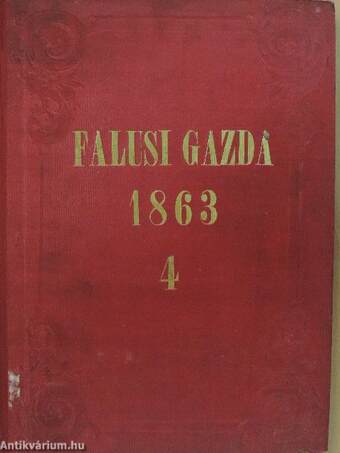 Falusi Gazda 1863. (nem teljes évfolyam)