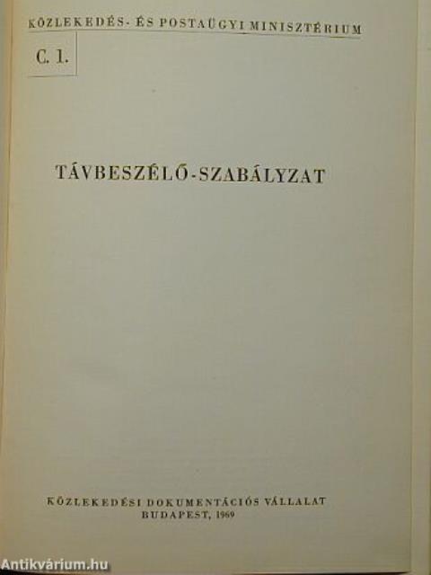 Távbeszélőszabályzat