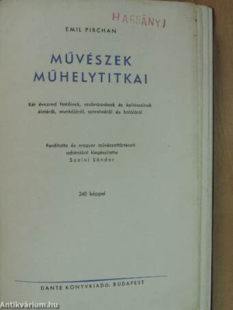 Művészek műhelytitkai