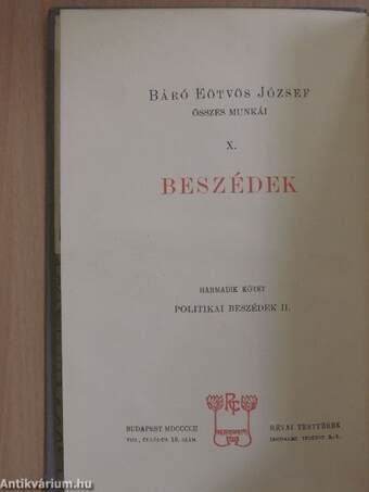 Beszédek III.