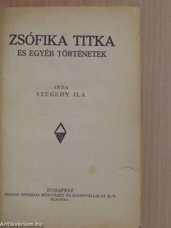 Zsófika titka és egyéb történetek