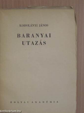 Baranyai utazás