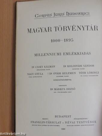 1000-1526. évi törvényczikkek