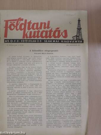 Földtani Kutatás 1959. december