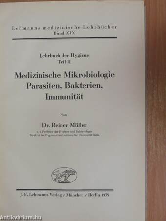 Medizinische Mikrobiologie Parasiten, Bakterien, Immunität II. (töredék)