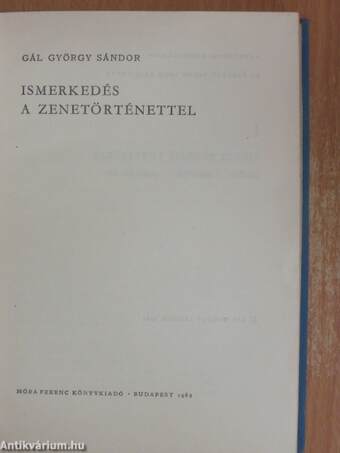 Ismerkedés a zenetörténettel