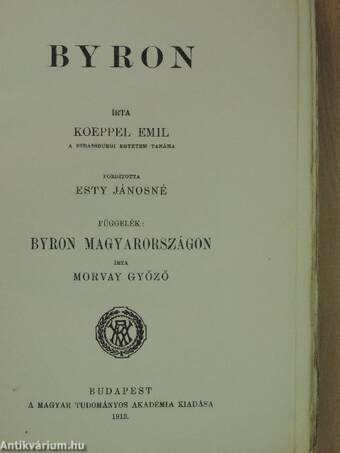 Byron/Byron Magyarországon