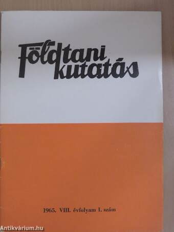 Földtani Kutatás 1965/1.