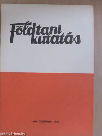 Földtani Kutatás 1969/1.