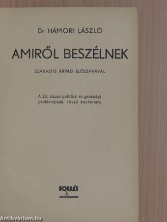 Amiről beszélnek