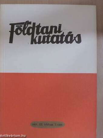 Földtani Kutatás 1969/2.