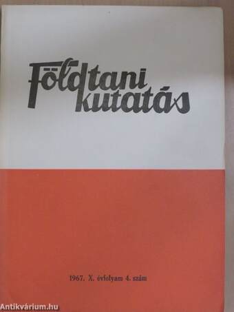 Földtani Kutatás 1967/4.