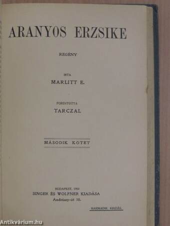 Aranyos Erzsike I-II.