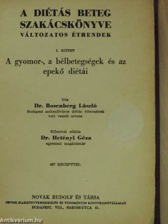 A gyomor-, a bélbetegségek és az epekő diétái