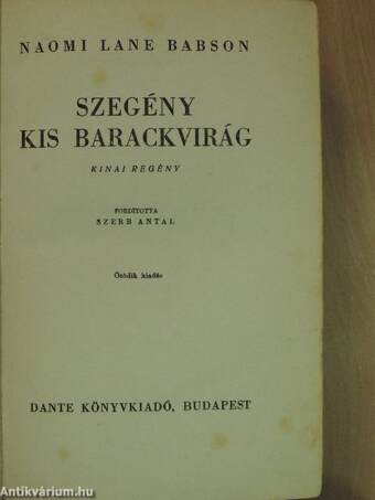 Szegény kis barackvirág