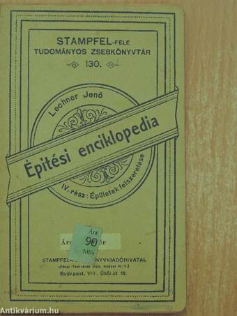 Épitési enciklopedia IV.