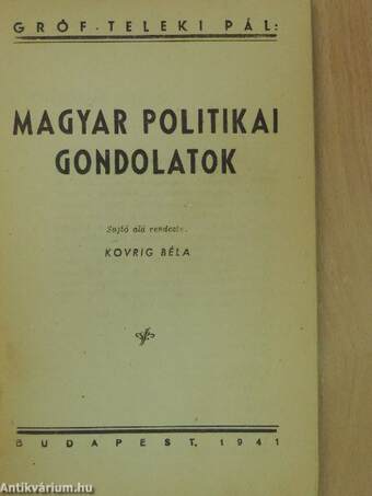 Magyar politikai gondolatok