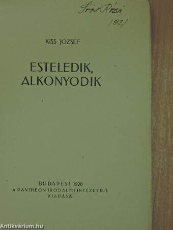 Esteledik, alkonyodik