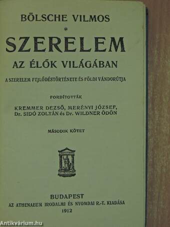 Szerelem az élők világában II. (töredék)