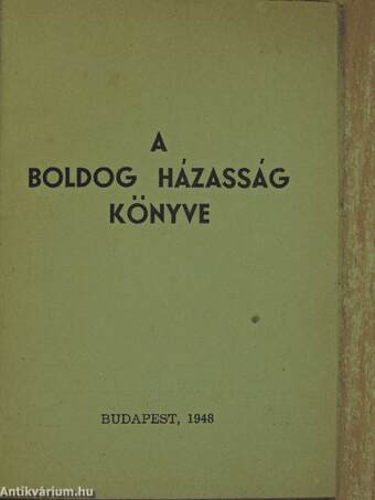 A boldog házasság könyve