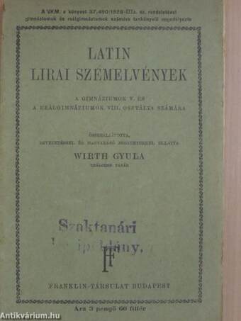 Latin lirai szemelvények