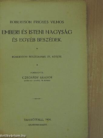 Emberi és isteni nagyság és egyéb beszédek