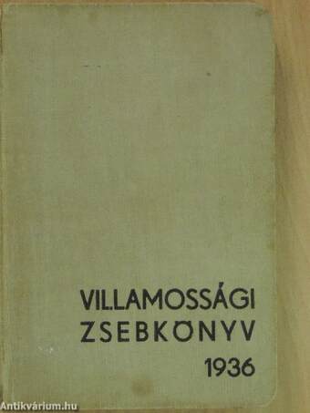 Villamossági zsebkönyv 1936
