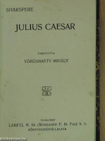 Hamlet dán királyfi/Julius Caesar/A Szent-Iván-éji álom/Lear király