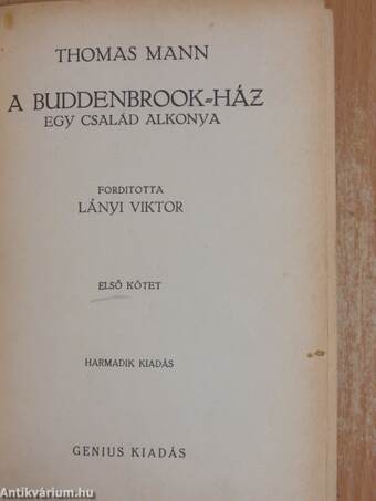 A Buddenbrook-ház I-III.