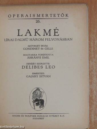 Delibes: Lakmé