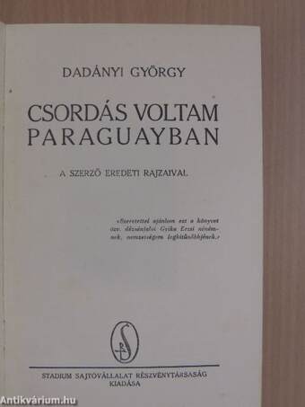 Csordás voltam Paraguayban