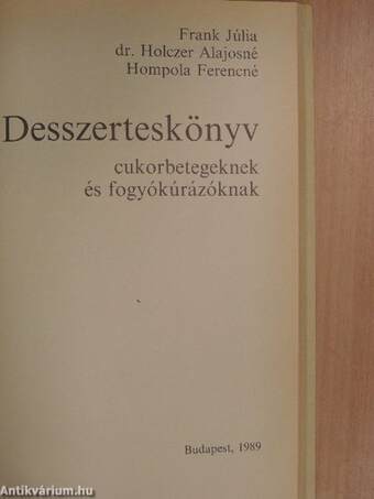 Desszerteskönyv