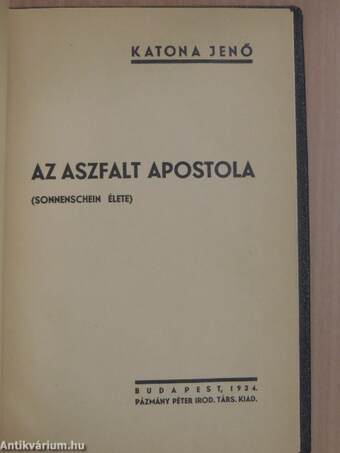 Az aszfalt apostola