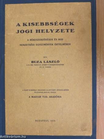 A kisebbségek jogi helyzete