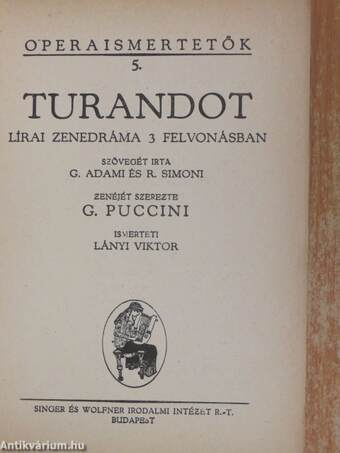 Puccini: Turandot