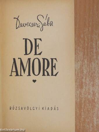 De Amore