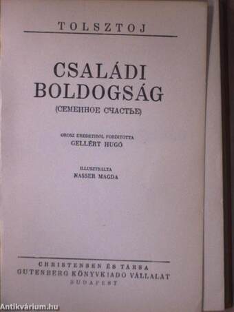 Ifjuságom regénye I-III./Családi boldogság