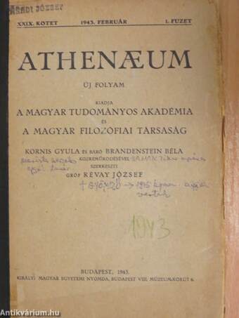 Athenaeum 1943. február