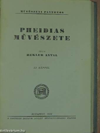 Barabás Miklós/Ferenczy Károly/Madarász Viktor élete és művei/Pheidias művészete