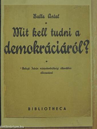 Mit kell tudni a demokráciáról?