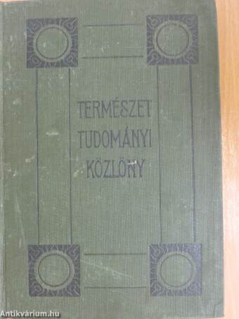 Természettudományi Közlöny 1935. január-december