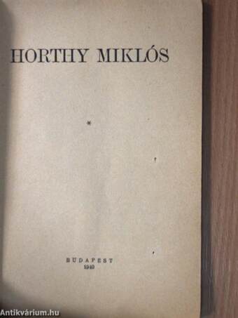 Horthy Miklós