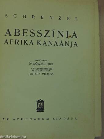 Abesszínia, Afrika Kánaánja