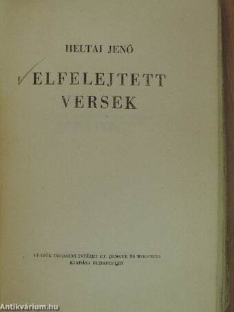 Elfelejtett versek