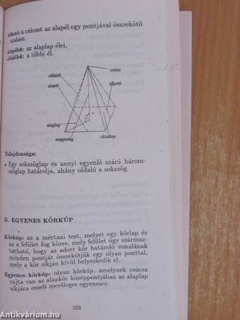 Matematikai képlet- és fogalomtár